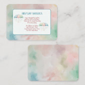 Twins Boy en Meisje Douche Enclosure Kaart (Voorkant / Achterkant)