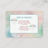 Twins Boy en Meisje Douche Enclosure Kaart (Voorkant)