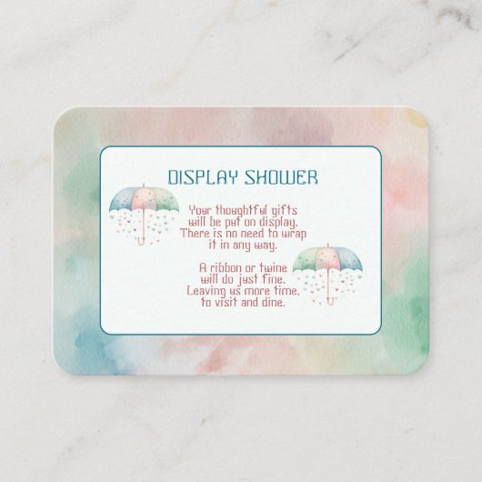 Twins Boy en Meisje Douche Enclosure Kaart (Voorkant)