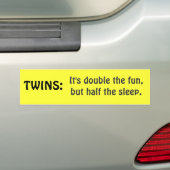 TWINS-bumpersticker Bumpersticker (Op auto)