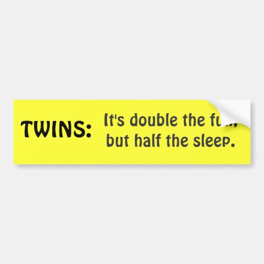TWINS-bumpersticker Bumpersticker (Voorkant)