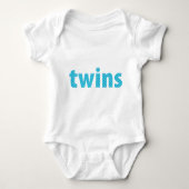 TWINS COLLECTIE - jongens {aqua} Romper (Voorkant)