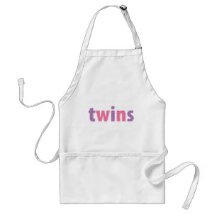 TWINS COLLECTIE - meisjes {violet + roze} Standaard Schort
