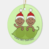 TWINS EERSTE CHRISTMAS KERAMISCH ORNAMENT (Links)