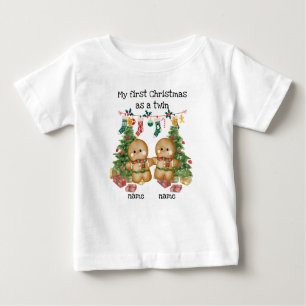 Twins eerste kerst T-shirt