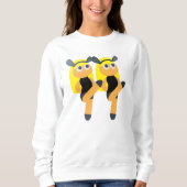 twins emoji femmes sweatshirt (Devant)