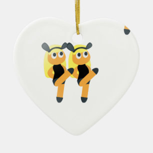 twins emoji keramisch ornament