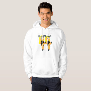 twins emoji mens capoté sweat - shirt à capuche sw