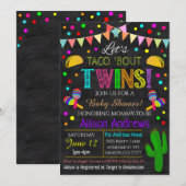 Twins Fiesta Baby shower Kaart (Voorkant / Achterkant)