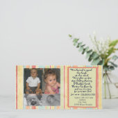 Twins First Birthday Invitation photo (Debout devant)