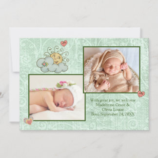 Twins Folk Art Green Aankondiging