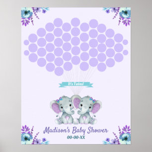 Twins Gastenboek Alternatieve signeerpagina Meisje Poster