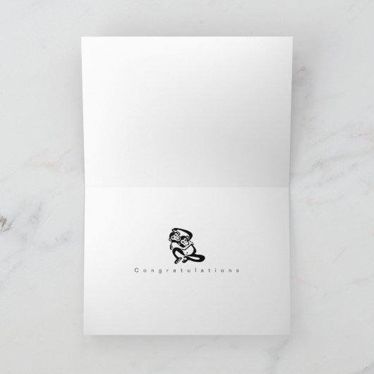 TWINS - Gefeliciteerd - Zwangerschap - BONOBO Kaart (Binnen)