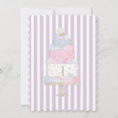 Twins Girls Birthday Smash Cake Invitation (Dos)
