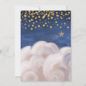 Twins Golden Stars Baby shower Invitation (Dos)