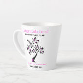 Twins Grandmoeder to be roze Blue Family Tree Latte Mok (Linkerhoek)