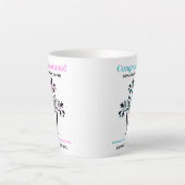 Twins Grandmoeder to be roze Blue Family Tree Latte Mok (Voorkant)