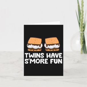Twins hebben Smore Fun Twins Camping Smores Kaart