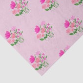 Twins in Bloom Joyful Pink Tissuepapier (Detail)