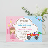 Twins Invitations Anniversaire Princess Monster Tr (Debout devant)