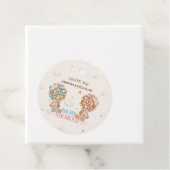 Twins Jongen Meisje Douche Roze Blauw Beer Dank u Bedankjes Labels (In situ)