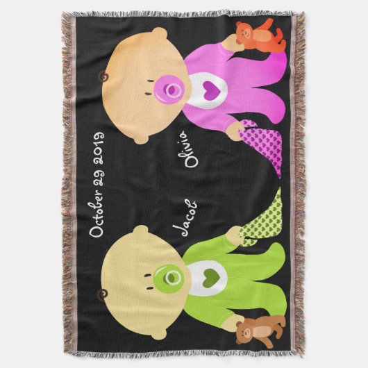 Twins Keepomwille Throw Blanket Deken (Voorkant Verticaal)