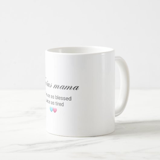 Twins Mama Mug (Devant droit)