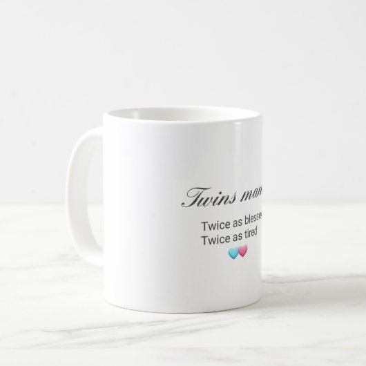 Twins Mama Mug (Devant gauche)