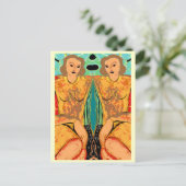 Twins Matisse Style Briefkaart (Staand voorkant)