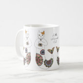 Twins mermaid cat koffiemok (Voorkant links)