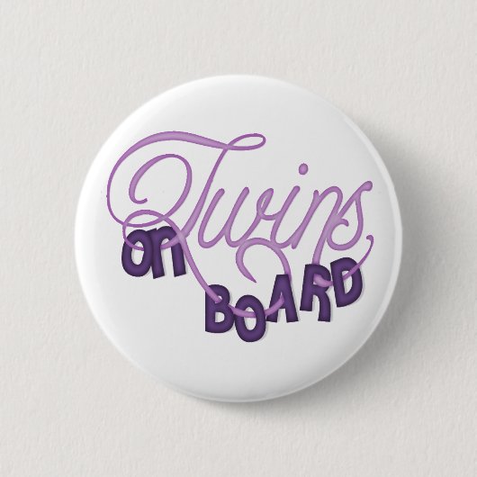 Twins on board ronde button 5,7 cm (Voorkant)