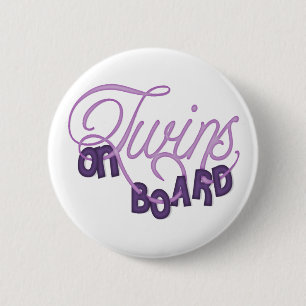 Twins on board ronde button 5,7 cm