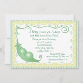 Twins Peas in the Pod Baby Shower Invitations (Devant)