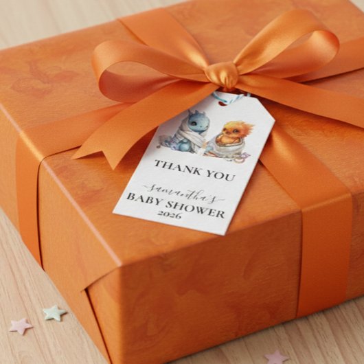 Twins Phoenix Dragon Fantasy Magisch Cadeaulabel