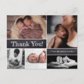 Twins Photo Collage faire-part de naissance bébé (Devant)