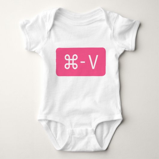 Twins roze opdracht - V 'Deeg'-Shirt Romper (Voorkant)