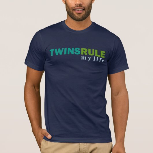 TWINS RULE my life T shirt (Voorkant)