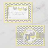 Twins Stropdas Tutu Luier Raffle Ticket Informatiekaartje (Voorkant / Achterkant)