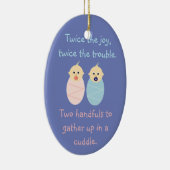 Twins = Tweemaal de Joy Keramisch Ornament (Rechts)