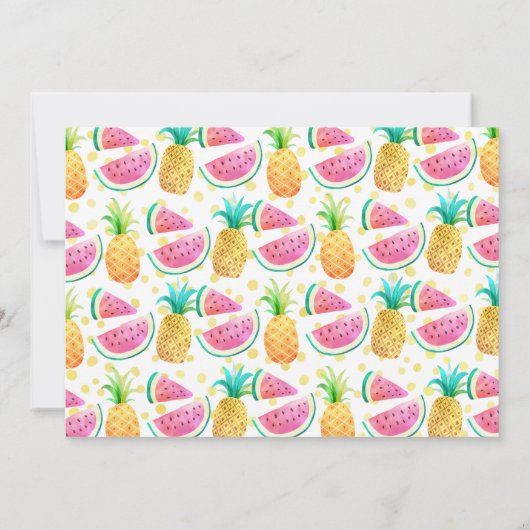 Twins Two-tti Frutti Photo Invitation 2e anniversa (Dos)