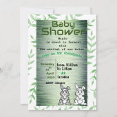 Twins-uitnodiging Kaart (Voorkant)