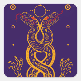 Twins Vierkante Sticker