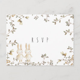 twint bunny floral baby shower rsvp briefkaart