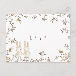 twint bunny floral baby shower rsvp briefkaart