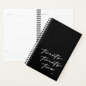 Twintig 22 zwarte en witte manuscriptanner planner (Display)