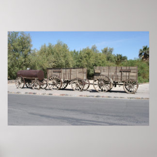 Twintig manden deze wagens voor 165 mijl naar poster