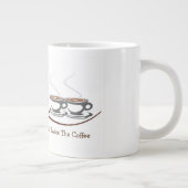 Twintig mannen hebben twee keer de koffie nodig -  extra grote mok (Rechts)