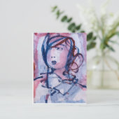 Twintig schoppen van PAARS Briefkaart (Staand voorkant)