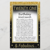 Twintig verjaardag Word Search Game (Voorkant)