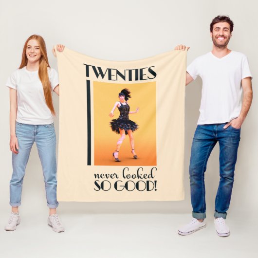 Twintiger zag er nog nooit zo goed  uit fleece deken (In situ)